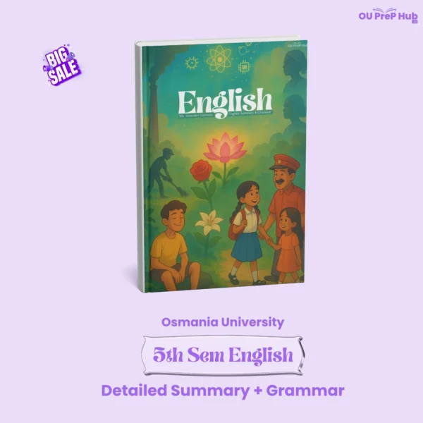 Osmania University (OU) 5th Semester English Summary & Grammar Notes 2025 (New Syllabus)